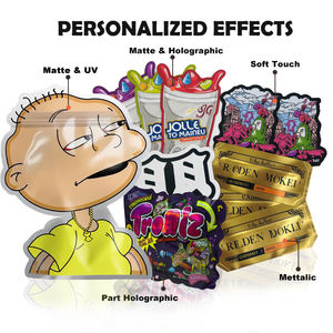 En stock Des milliers de variétés 500mg 600mg Comestible 3.5g Mylar Sacs Holographique Bonbons Emballage Snack Emballage 3.5 Mauvaises Herbes Sacs - Product Image 6