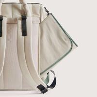 Sac à dos de rangement de couches pour bébés en polyester portable Bouffant personnalisé Organisateur de maman de style féminin à la mode avec tapis
