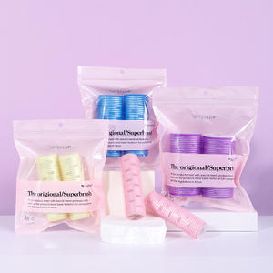 Ensemble de <span class=keywords><strong>bigoudis</strong></span> personnalisés en usine 2 pièces Nouveau style de <span class=keywords><strong>bigoudis</strong></span> Velcroe pour cheveux courts, longs et moyens Rouleaux à cheveux en plastique auto-agrippants - Product Image 1