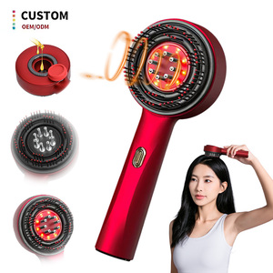 Brosse de Massage Électrique Portable XBH pour Cuir Chevelu, Nouvelle Brosses Applicatrice de Croissance Capillaire avec Peigne Chauffant à Huile et Vibrations pour Utilisation à Domicile - Product Image 1