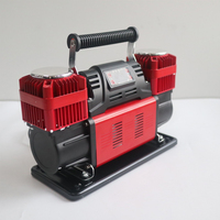Compresseur d'air 12V pour pneus de voiture tout-terrain 4x4, gonflage rapide, haute performance, double cylindre rouge, pour véhicules 4x4
