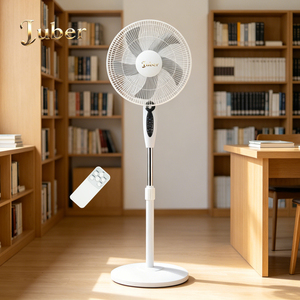 Ventilateur sur pied mécanique pour usage commercial et domestique, interrupteur 4 vitesses, pales robustes de 16-18 pouces, moteur robuste, léger pour atelier - Product Image 1