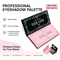 Palette de fards à paupières pour maquillage, fabrication OEM ODM personnalisée par dessin ou échantillon, marque privée, MOQ 2000 pièces, cosmétiques