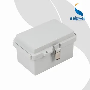 Saip/Saipwell China electrical supplier PC PROJECT BOX plastic junction box with cable gland and terminal blocks with CE ROHS