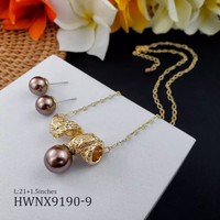 Ensemble de bijoux hawaïens, motif de coquille rose, clous d'oreilles, ensembles de colliers, vente en gros, perles d'ormeau colorées, bijoux samoans