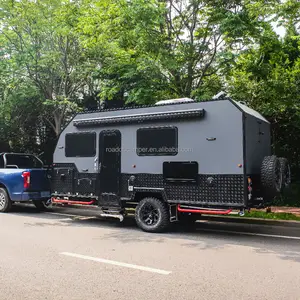 2024 style Family caravan off road toy hauler trailer caravan toy hauler for sale australia Hard Top off road Caravan