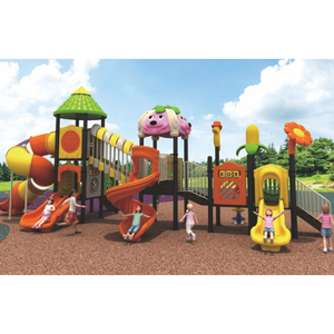 Grande structure de terrain de jeux extérieur avec cadre noir, toboggan <span class=keywords><strong>en</strong></span> spirale rouge, toboggans jaunes et bleus - Product Image 4