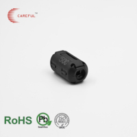 SCRC50 5mm Bore Split Ferrite Clamp Core Power Line Choke EMI Filter for Small Equipment Cable16.5*29.5*5