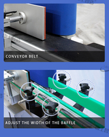 Machine d'étiquetage électrique automatique puissante avec écran tactile et moteur pour ligne d'assemblage de bouteilles rondes de boissons et d'aliments