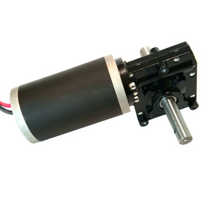Mô-men xoắn cao 12V/24V 200W DC Worm Gear động cơ lớn tốc độ thấp với nam châm vĩnh cửu xây dựng - Product Image 2
