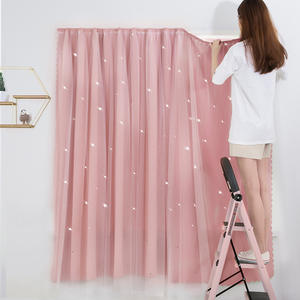 <span class=keywords><strong>Tende</strong></span> <span class=keywords><strong>Oscuranti</strong></span> Senza Foratura per Soggiorno, Drappeggio per Camera da Letto Femminile, <span class=keywords><strong>Tende</strong></span> in Tulle per Finestre, <span class=keywords><strong>Tende</strong></span> in Pizzo Trasparente, Arazzo Opaco - Product Image 1