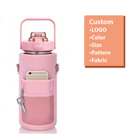 Échantillon gratuit, étui de bouteille d'eau, sac isolé, pochette en néoprène, housse de transport pour Camping en plein air, tasse de sport, tasse de bouteille