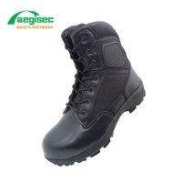 AEGISEC – bottes de désert tactiques en cuir de vache pour homme, légères, antidérapantes, résistantes à l'huile, semelle en caoutchouc, bottes tactiques de sécurité