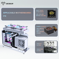 Socooler Aerometal casing Gamer PC dengan RTX 5080 GPU mendukung casing komputer & menara ATX untuk Gamer