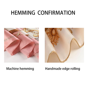 Khăn lụa 100% in tùy chỉnh, khăn lụa twill vuông dành cho nữ, khăn lụa in kỹ thuật số với thiết kế của riêng bạn - Product Image 6