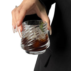 All'ingrosso tazza di vetro americano di alto aspetto nuova striscia di latte <span class=keywords><strong>freddo</strong></span> <span class=keywords><strong>caffè</strong></span> whisky bicchierino di vetro tazza di vino per uso domestico - Product Image 3