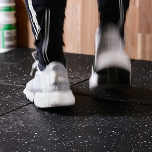Dalles de sol en vinyle avec particules de caoutchouc naturel EPDM, antidérapantes et résistantes aux chocs, pour gymnases, terrains de sport, entrepôts intérieurs et garages - Product Image 5
