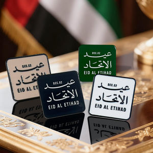 In magazzino 2025 UAE 54 ° anniversario spille magnetiche In metallo smalto telefono adesivo emirato festa nazionale Promos regalo personalizzato - Product Image 3