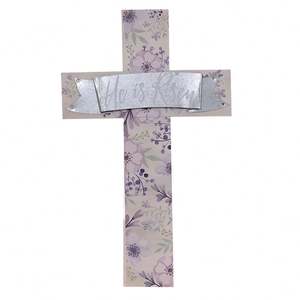 ศิลปะไม้กางเขนสีขาวขนาด11x18สำหรับตกแต่ง - Product Image 1