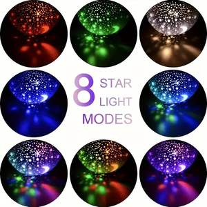 عرض ضوئي ساخن نجوم ضوء رئيسي لغرفة النوم وحفلات الزفاف والعطلات جو ضوء غرفة نوم ديكور ضوء ليلي - Product Image 3