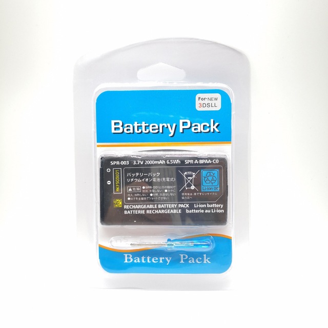 Built-in host replacement battery suitable for Nintendo 3DSLL /3DSXL host battery NEW 3.7V 2000mAh with screwdriver