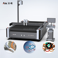Máquina de Corte de Juntas de Goma y Grafito CNC AOL Digital de Alta Precisión con Proyector de Cuchilla de Arrastre