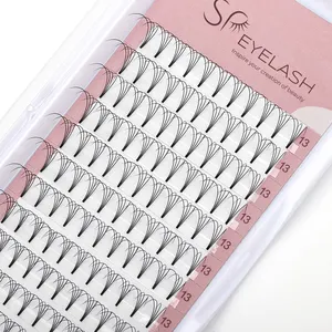 SP EYELASH Extension 3D 4D 5D 6D Korean PBT FIBERS Short Stem Premade Fans Eyelash Extensions Volume Lash Supplies