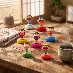 Figurine personnalisée en résine sur le thème des animaux, boîte mystère, expression amusante, mini-anime, base rotative à 360°, décoration d'intérieur - Product Image 3