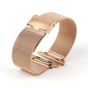 Bracelets en maille pour Apple Watch Series 7 6 <span class=keywords><strong>SE</strong></span> 5 4 3 2 1, boucle de bracelet en acier inoxydable pour 38 42 40 44 41 45 mm - Product Image 4
