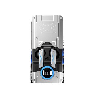 หูฟังบลูทูธไร้สาย Dx08 Tws พร้อมการชาร์จประเภทซี IPX5 กันน้ำชิปเซ็ตเจอร์รี่ 5.3 โปรโตคอลสีเงินสีดำ - Product Image 3