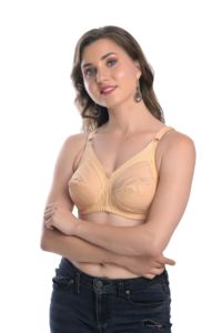 Sujetador de copa completa de algodón para mujer con tirantes ajustables, tela suave, espalda en U, comodidad diaria, cierre trasero, lencería - Product Image 5