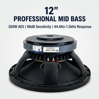 Haut-parleur PA passif professionnel LS ZHL-L1202 12 pouces 350W RMS 98dB Haute Sensibilité 8ohm Bobine Mobile Métallique 75mm Aimant Y35 190mm