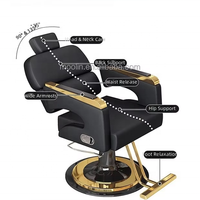 MOOLIN Vente en gros de mobilier de salon de luxe, fauteuil de coiffure réglable en hauteur, chaise de barbier, chaise de coiffage pour salon