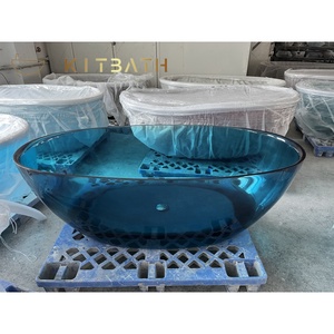 Baignoire acrylique transparente de luxe moderne <span class=keywords><strong>Spa</strong></span> autoportant design pour hôtel/salle de bains - Product Image 2