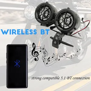 Motorcycle Mp3 Player Speakers Audio Sound System Fm Radio Security Alarm Wireless Remote With Usb Sd Slot