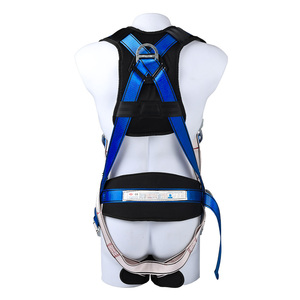 ชุดสายรัดนิรภัยแบบเต็มตัวสำหรับงานกลางแจ้ง ป้องกันการตกจากที่สูง ได้รับการรับรองมาตรฐาน CE รับน้ำหนักได้ 150 กก. ผลิตจากโพลีเอสเตอร์ - Product Image 2