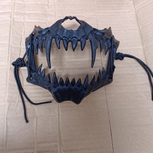 Hot Sale Halloween Skull Half Face <strong>Mask</strong> <strong>Scary</strong> Tiger Tooth Halloween Cosplay <strong>Masks</strong> Handmade <strong>Scary</strong> <strong>Masks</strong> - Product Image 1