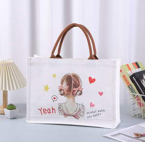 <span class=keywords><strong>Sac</strong></span> fourre-tout en toile avec logo personnalisé, réutilisable, écologique, pour un usage quotidien, cadeaux d'entreprise et promotions pour salons professionnels - Product Image 4