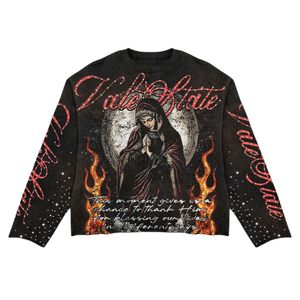 ملابس رجالية كاجوال، طقم تي شيرت بأكمام طويلة وياقة دائرية مع طباعة حريرية، وشورت جينز للرجال، ملابس الشارع والهيب هوب بالجملة - Product Image 2