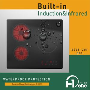 Bếp Điện Cảm Ứng Hồng Ngoại Hỗn Hợp 3 Vùng 2in 1 3400W - Product Image 6