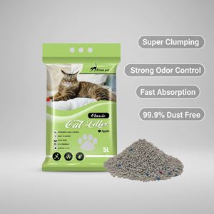 Litière pour chat en bentonite naturelle, économique, vente en gros, granulés solides, produits pour animaux de compagnie - Product Image 1