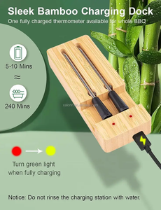 Thermomètre à viande numérique FM205 à double <span class=keywords><strong>sonde</strong></span>, intelligent, sans fil, Bluetooth, pour grillades, <span class=keywords><strong>cuisson</strong></span> au four, vente chaude - Product Image 6