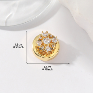 Diseño de botones sin costuras de alta calidad Joyería de moda-Botones de <span class=keywords><strong>camisa</strong></span> con <span class=keywords><strong>gemelos</strong></span> de flores Clips de corbata-Venta al por mayor - Product Image 3