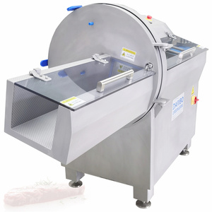 เครื่องตัดเนื้อหมู เครื่องหั่นซาลามี 1-30 มม. เครื่องหั่นเนื้อแช่แข็ง พร้อมเบคอนสเต็ก สำหรับร้านอาหาร - Product Image 1