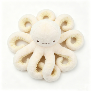 Peluche de pulpo personalizado, Peluche de pulpo adorable, Peluche de pulpo blanco, Peluche de criatura marina - Product Image 6