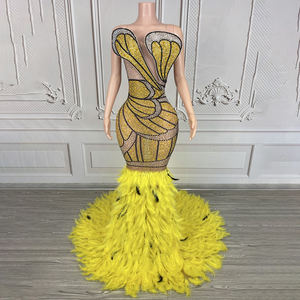 Novance Y4842-C Prodotti di Tendenza 2025 Nuovi Arrivi Abito <span class=keywords><strong>da</strong></span> <span class=keywords><strong>Sera</strong></span> Lungo Lussuoso con Piume Outfit <span class=keywords><strong>da</strong></span> Club per Donne <span class=keywords><strong>Sexy</strong></span> - Product Image 1