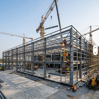 Estructura de Acero de Gran Envergadura para Centro Comercial, Edificio de Oficinas Prefabricado, Sala de Exposiciones de Autos 4S
