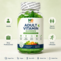 Bulk aankoop veganistische, krachtige vitamine gummies voor volwassenen, actieve levensstijl
