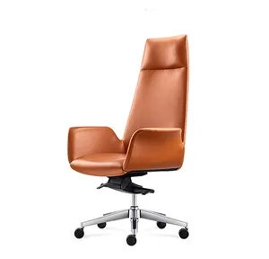 Moderner Luxus-Verkauf Plus Size Taupe Brown Principal Ceo Pu Leder Präsident Best Executive Furniture Office Chair