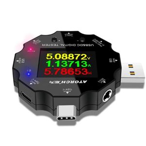 เครื่องวัดความจุแบตเตอรี่ ATORCH UD18 แบบชาร์จเร็ว Type-C พร้อมหน้าจอแสดงผล <span class=keywords><strong>USB</strong></span> <span class=keywords><strong>3.0</strong></span> ดิจิตอล วัดแรงดันไฟฟ้ากระแสตรงในรถยนต์ วัดกระแสไฟฟ้า วัดพลังงาน ตรวจสอบแรงดันไฟฟ้าคงที่ - Product Image 1